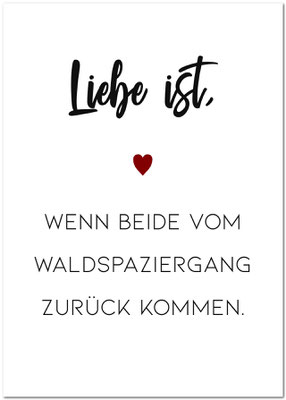 Postkarte "Liebe ist..." | Rabenmütter Verlag