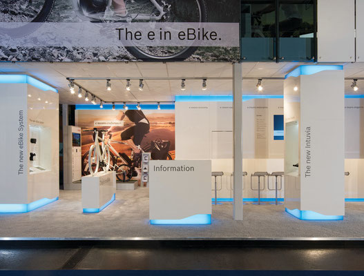 Messe-Architektur für BOSCH eBike Systems auf der EuroBike 2012 in Friedrichshafen. Foto: Werner Huthmacher