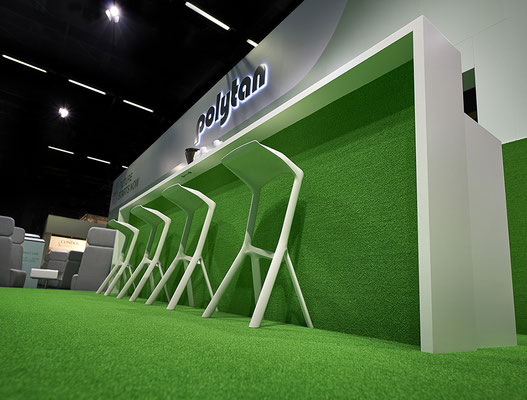Messe-Architektur für Polytan auf der FSB 2019, Foto: Sandra Schuck