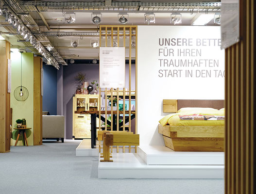 Messe-Architektur für 3S Frankenmöbel auf der MOW 2019, Foto: K. Kraus, kbw brands