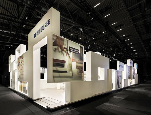 Messe-Architektur für Pfleiderer auf der BAU 2017, Foto: A. Keller