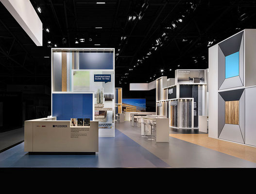 Messe-Architektur für Pfleiderer auf der BAU 2019, Foto: A. Keller