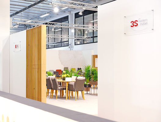 Messe-Architektur für 3S Frankenmöbel auf der MOW 2019, Foto: K. Kraus, kbw brands