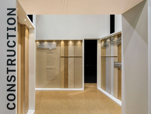 Messe-Architektur für Pfleiderer auf der BAU 2019, Foto: A. Keller