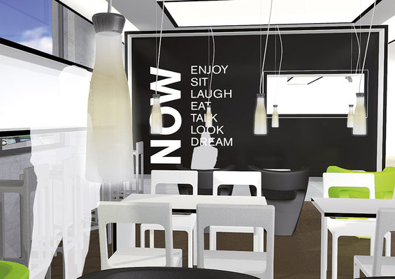 Entwürfe für eine Café-Kette 