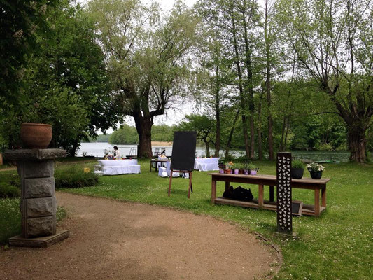 Heiraten am See mit wunderschönem Park