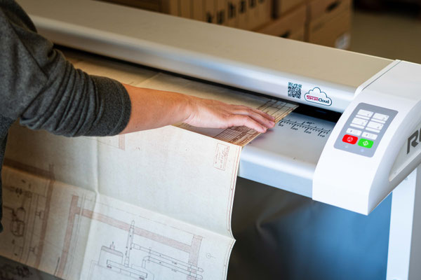 Planscanner - Großformat scannen 