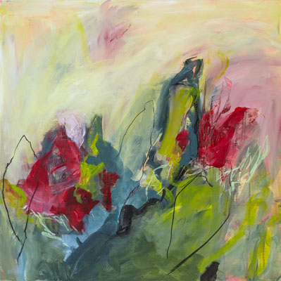 Sommer 80x80 Acryl auf Leinwand