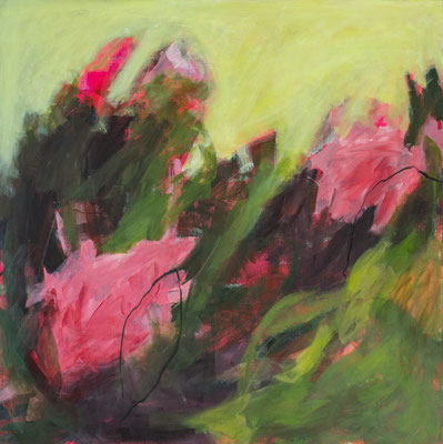 Sommerabend2 80x80 Acryl auf Leinwand