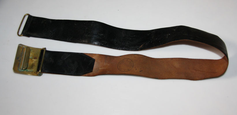 ceinturon genie second empire en cuir noir 