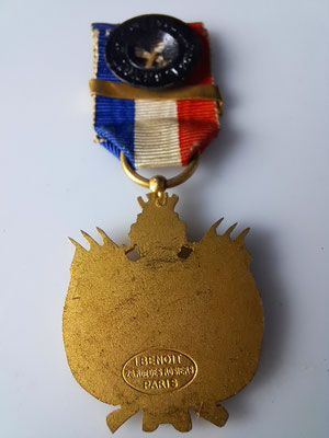 médaille de tir de Luxeuil revers lisse 