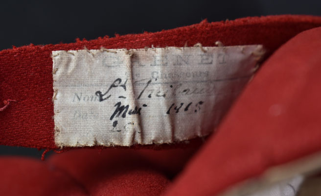 étiquette Culotte officier 21ème chasseurs ww1
