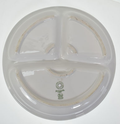assiette ronde  à compartiment DAF