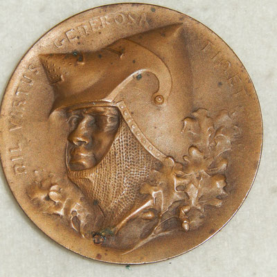 médaille en bronze  . diamétre 5 cm.  Ville de Rennes  .XXIII concour national et international de tir 1920 . prix : 40 euros 
