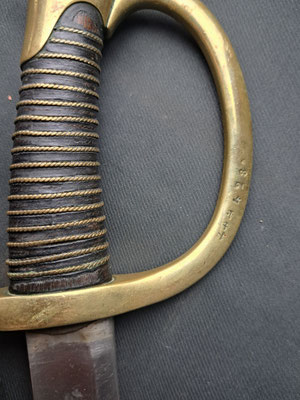 Sabre modèle 1829 de canonnier monté
