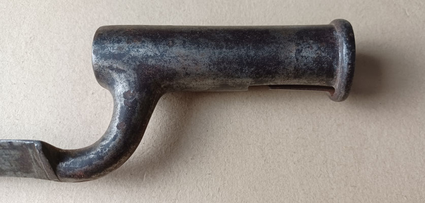 baïonnette brown bess vue de la douille 