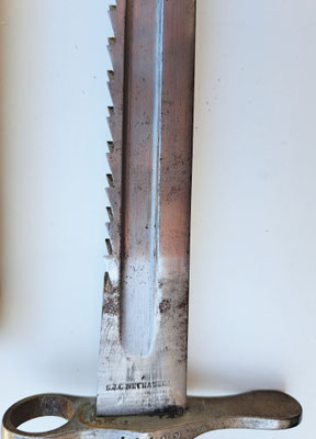 baïonnette suisse modèle 1878 dents de scie sapetur 