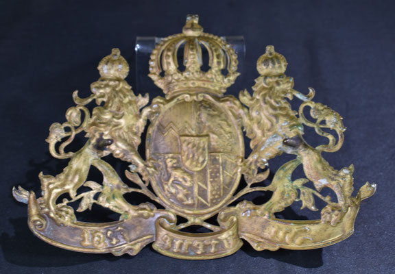 plaque bavaroise casque à pointe