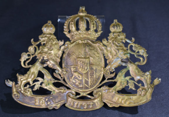 arrière plaque bavaroise casque à pointe