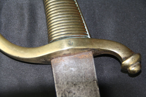 sabre briquet de marine an 9 époque empire .