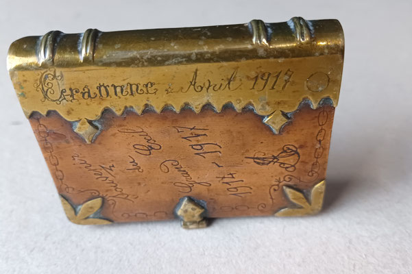 briquet Craonne 1917 artisanat  de tranchée  trench art
