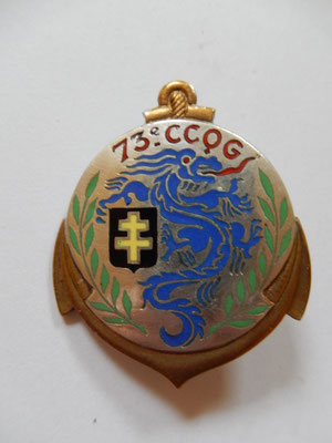 insigne 73° CCQG . DPN43Rom dép    Prix : 40 euros 