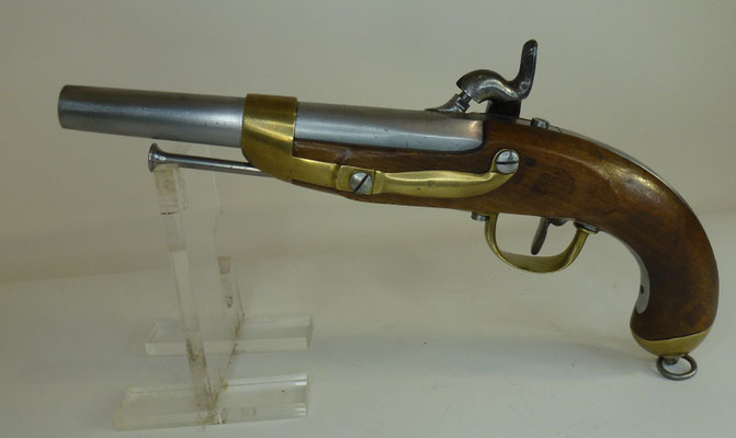 pistolet de cavalerie belge type 1822 t bis un coup.