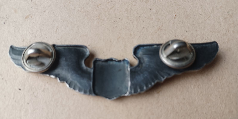 brevet pilote usaaf ww2 vue de dos du plus grang 7.7 cm 