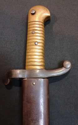 sabre baionnette modèle 1842 manufacture de chatellerault .