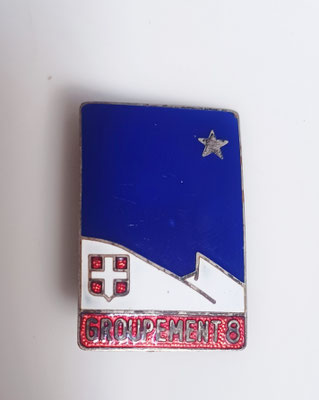 insigne chantier de la jeunesse goupement 8 . augis  barthélemy lyon grenelée.prix 80 euros