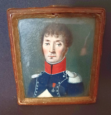 miniature d'un officier premier empire 