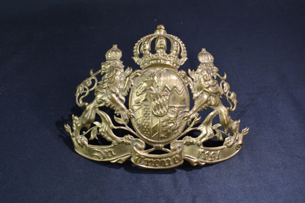 plaque bavaroise casque à pointe