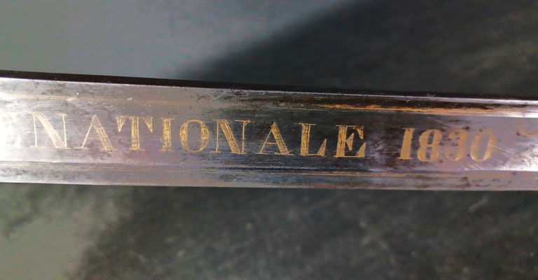 sabre modèle 1821 garde nationale 1830 detail gravures nationale 