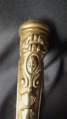 sabre d'officier de marine 1837 calotte au chiffre 52 