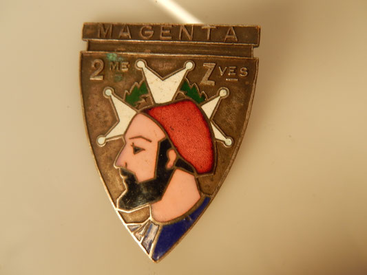 insigne 2° zouaves .Mourgeon paris Prix : 40 euros 