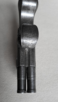 pistolet silex double canons  Gallas London