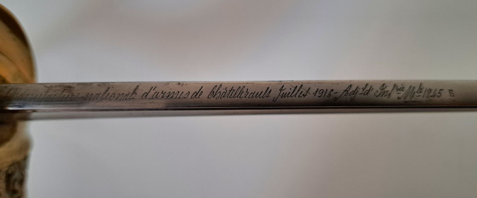 sabre d'adjudant modèle 1845 ww1 fusée corne 