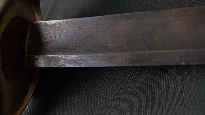 sabre modèle 1821 garde nationale 1830 vue du depart de la lazme 
