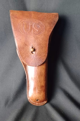 étui colt 45 ww1 en cuir brun 