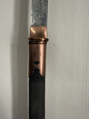 naginata  detail garniture decorée