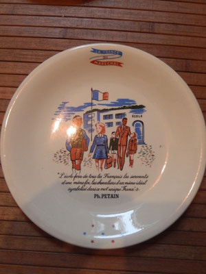 assiettes maréchal pétain