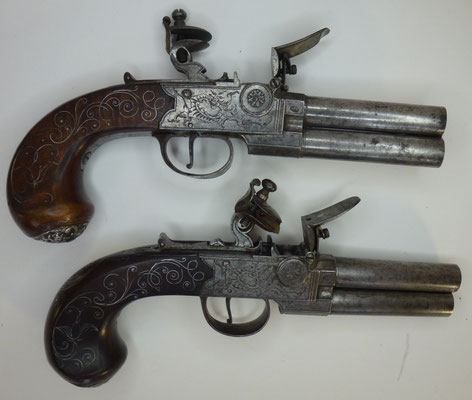 pistolet silex anglais richards canons devisables.