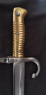 sabre baîonnette chassepot modéle 1866 bien ponçonnée 