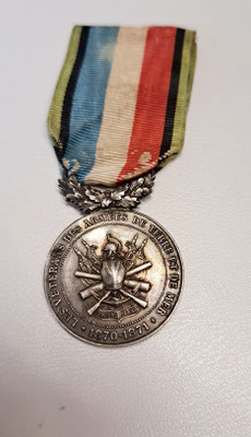  MEDAILLE DES VETERANS DES ARMEES DE TERRE ET DE MER 1870-1871