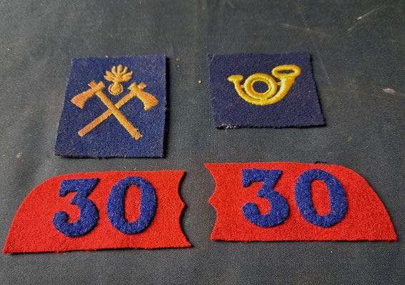 insigne tissu brodé ww1