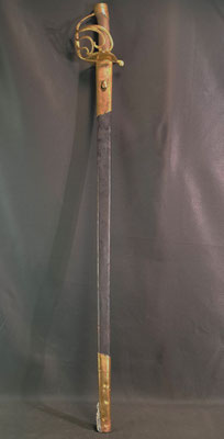 sabre d'officier de maréchaussée modèle 1787 ancien regime vue génerale .