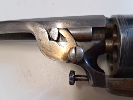 revolver à percussion Herman David detail du sytéme de chargemet 