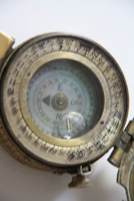 boussole anglaise  compas MK III  ww2 details cadran 