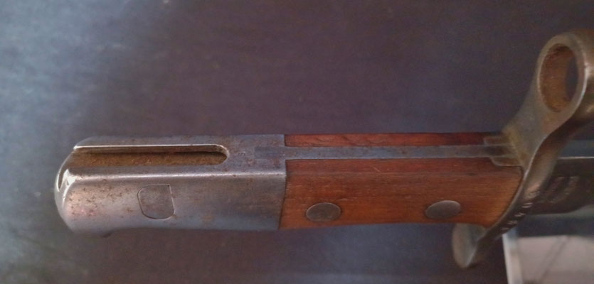baïonnette suisse modèle 1914 pionner dent de scie vue de la glisiérz 