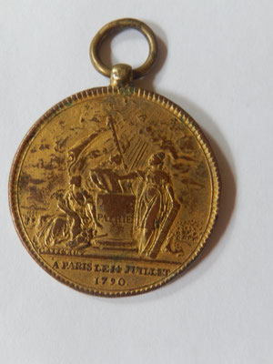 médaille des confédération des François . prix :    45 euros 
